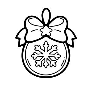 Boule de Noël à grosses rayures