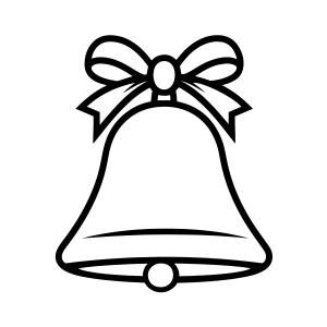 Cloche de Noël à la branche de houx
