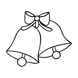 Cloche de Noël au gros noeud