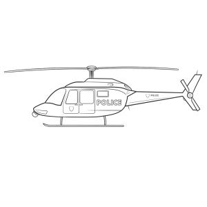 Coloriage hélicoptère : un dessin à imprimer avec superbe hélicoptère. Un coloriage à imprimer sur le thème des véhicules pour les enfants - Page 6