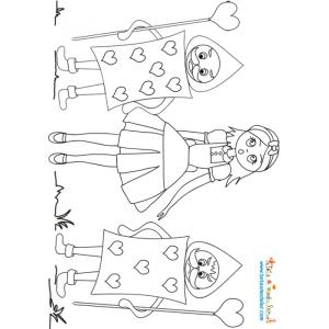 Alice et les soldats de la reine de coeur