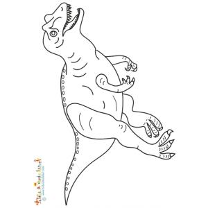 Allosaurus, coloriage allosaure