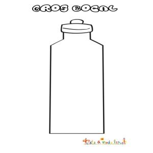 Coloriage d'un bocal haut