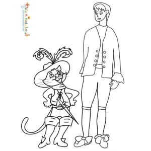 Le chat botté et son maître