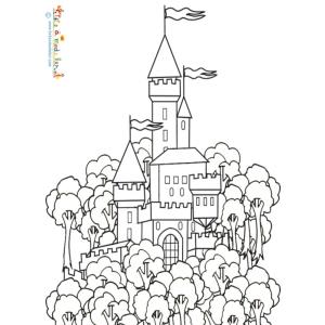 Coloriage du château du roi
