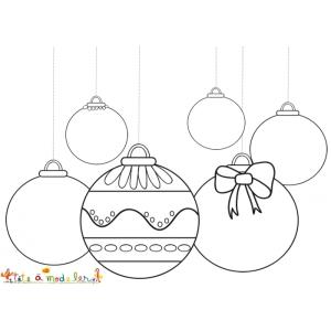 Six boules de Noël
