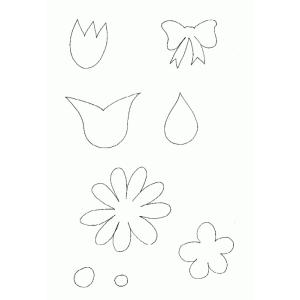 Modèles fleurs et noeud printemps
