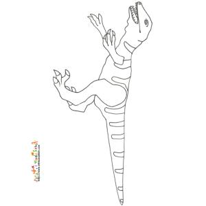 Coloriage velociraptor