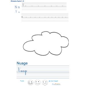 Imprimer la page d'écriture sur le nuage
