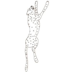 coloriage d'un guépard