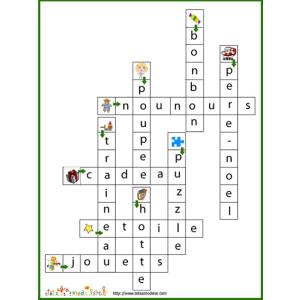 Solution du Jeu de mots Fléchés: jouets de Noël