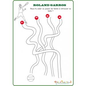 Jeu de labyrinthe Roland Garros