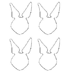 Modèle Tête lapin - junior