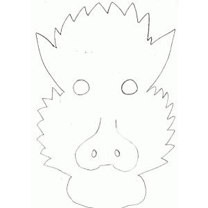 Masque de dragon : modèle tête
