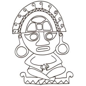 Statuette d'Amérique centrale