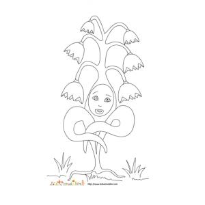 Coloriage monsieur Muguet - Tête à modeler Un coloriage parfait pour le Printemps