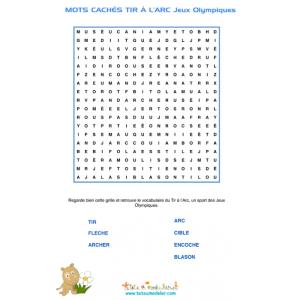 Mots cachés de tir à l'arc
