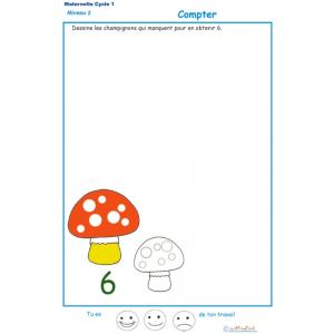 Imprimer l'exercice 1 : Ajouter les champignons qui manquent