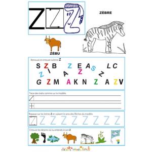 Page de lecture - écriture : le Z 