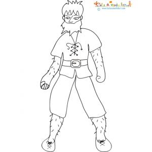 Coloriage d'un ogre à imprimer