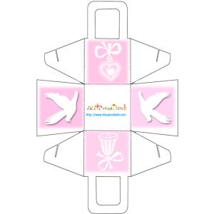 Panier rose à 4 motifs