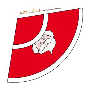 Gabarit éléments de collage du père noël