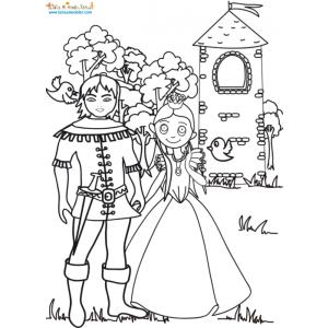 Raiponce délivrée par le prince