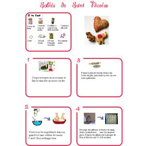 Imprimer la recette des sablés saint Nicolas