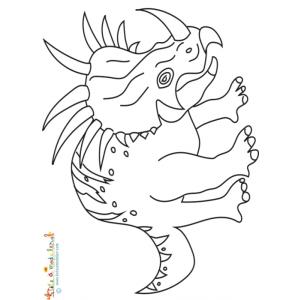 Styracosaure à colorier