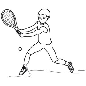 dessin de tennis