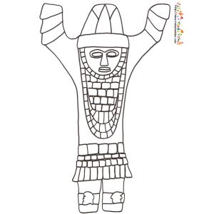 Coloriage toltèque