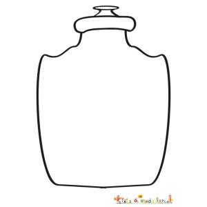 Vase barroque vierge