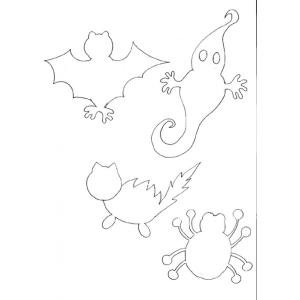Motifs d'Halloween à reproduire junior