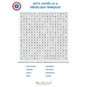 Le vocabulaire des institutions grille 5