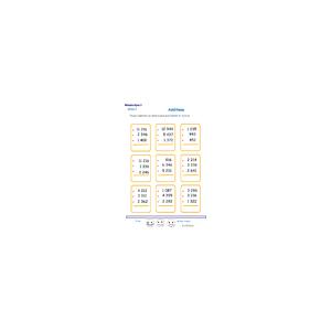 fiche 2 d'additions en colonne 3 chiffres 