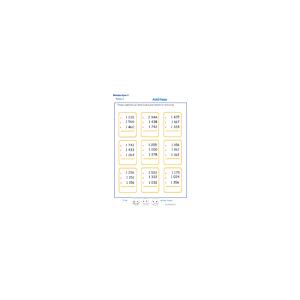 fiche 6 d'additions en colonne 3 chiffres 