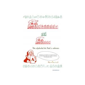 Alphabet de Noël à colorier : la couverture 
