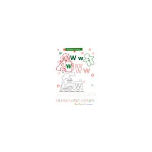 Coloriage "W" de alphabet de Noël