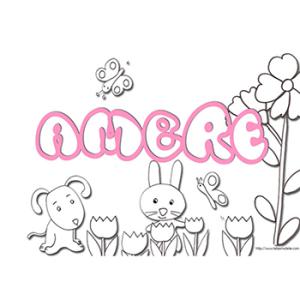 coloriage prénom Ambre
