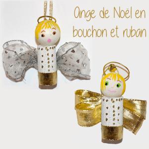 Ange en bouchon et ruban
