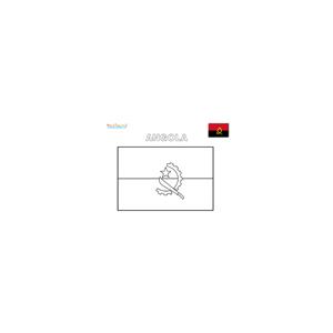 Coloriage drapeau Angola