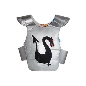 Armure de chevalier au dragon noir