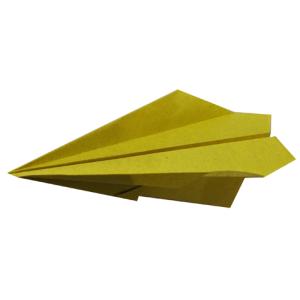 Pliage d'un avion en papier, activité origami. Cet avion au vol doux et stable enchante les aéronautes en herbe. Il vole très facilement et se pose en douceur. Le pliage de cet avion en papier ne nécé