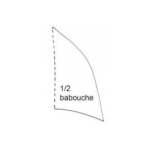 Imprimer le modèle du dessus de babouche fille 