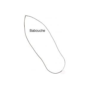 Imprimer le modèle de babouche adulte 
