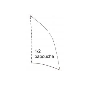 Imprimer le modèle du dessus de babouche adulte 