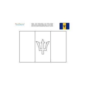 Coloriage des drapeaux des Caraïbes d'Amérique