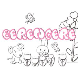 coloriage prénom Berengere