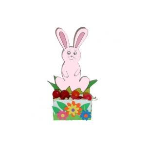 Petite corbeille de table lapin à colorier