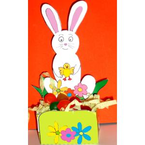 Petite corbeille de table lapin à imprimer et à plier